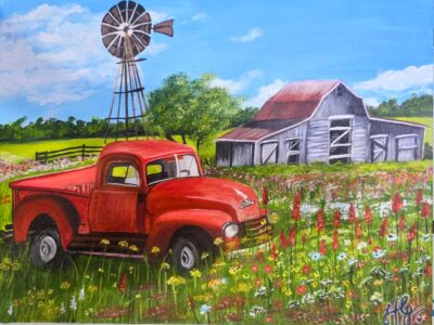 countryisde barn n truck 1