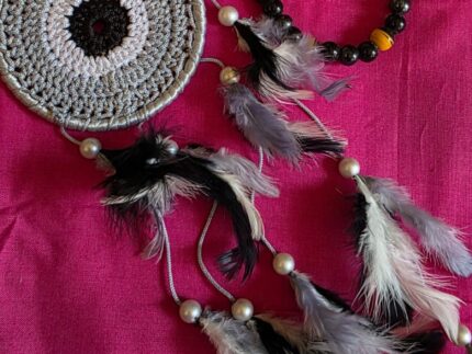 Unisex Bracelets & Bohemian Dream-Catcher Combo ( White & Grey)