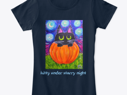 kitty under stars