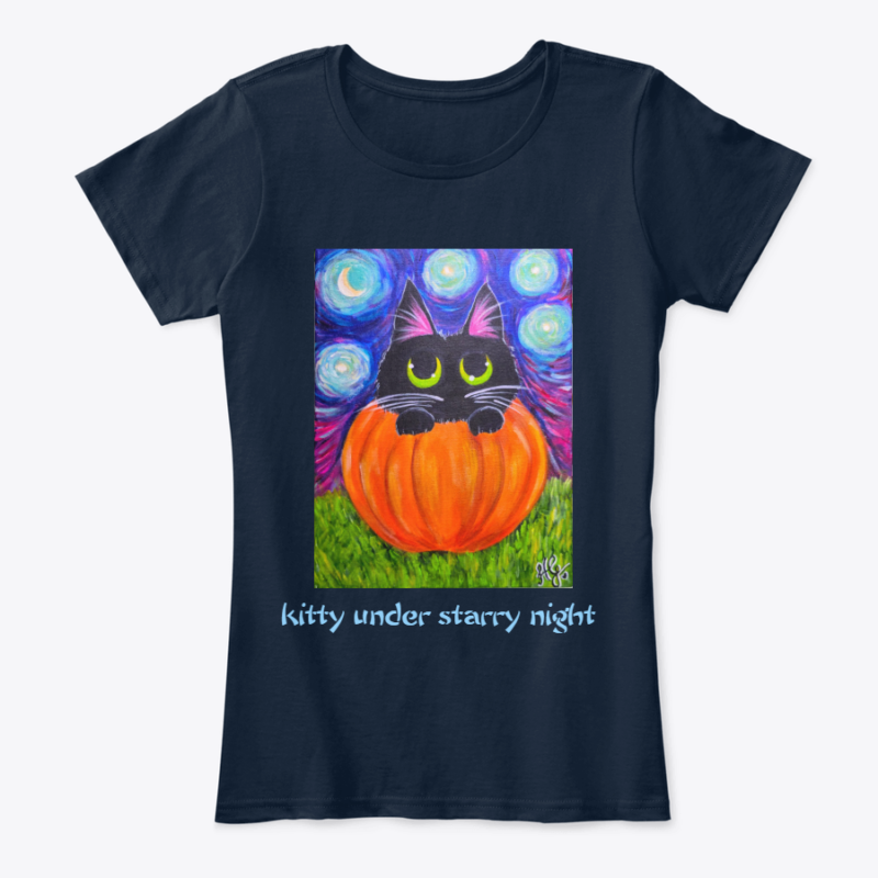 kitty under stars