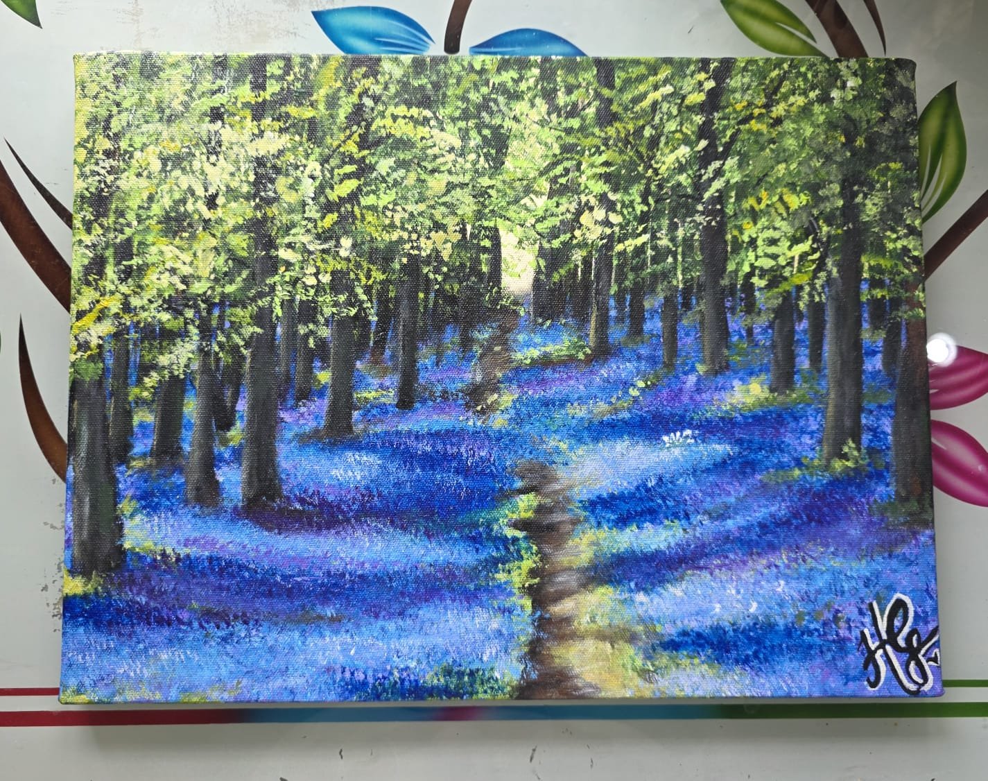 shadow and bluebells 2