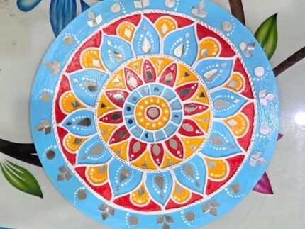 Colorful Lippan Art 7 ( Red & Yellow)